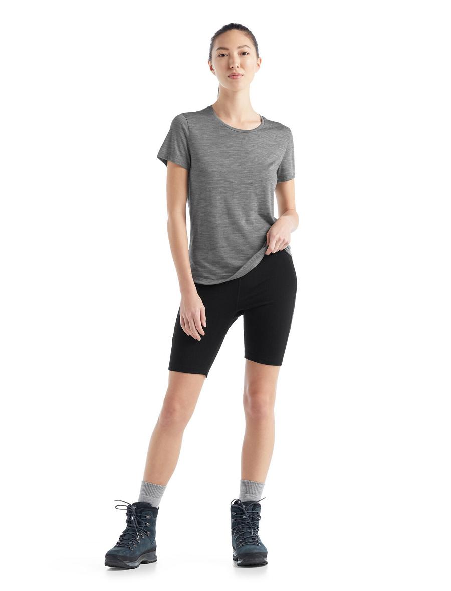 Shorts Icebreaker Merino Fastray High Rise Femme Noir | FR 1507JPQJ